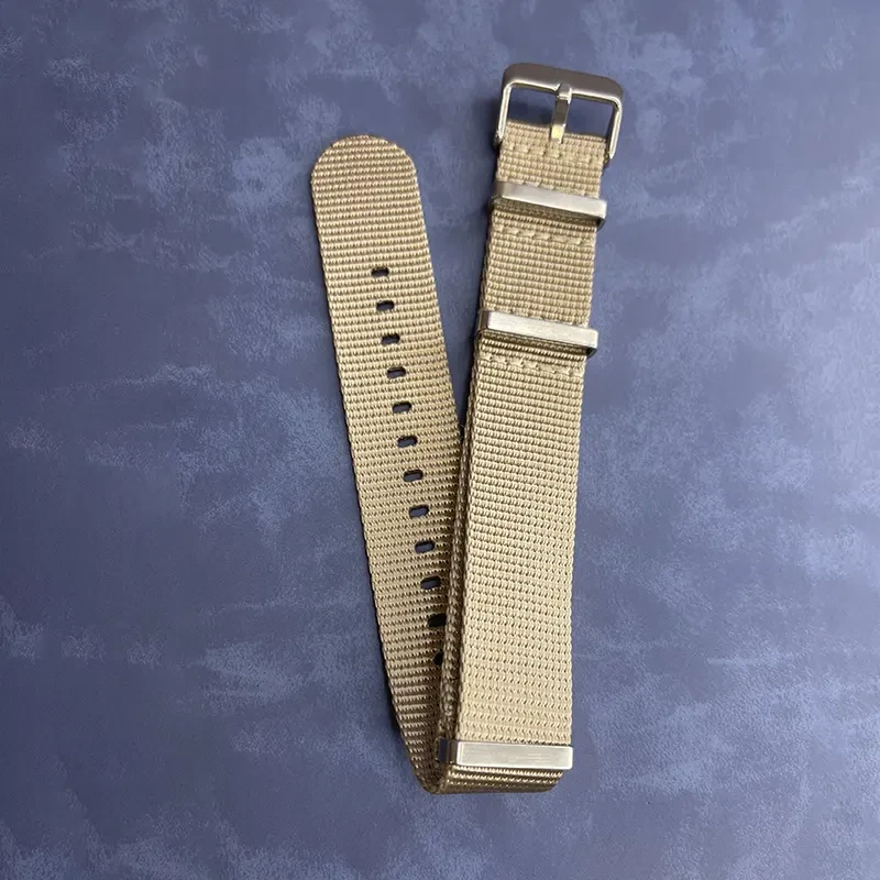 Nylon 22mm Beige Nato Premium Quality Watch Strap